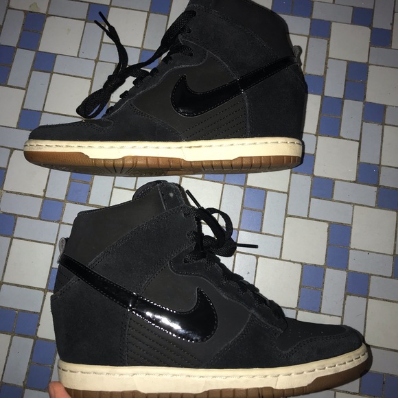nike dunk sky hi black sail
